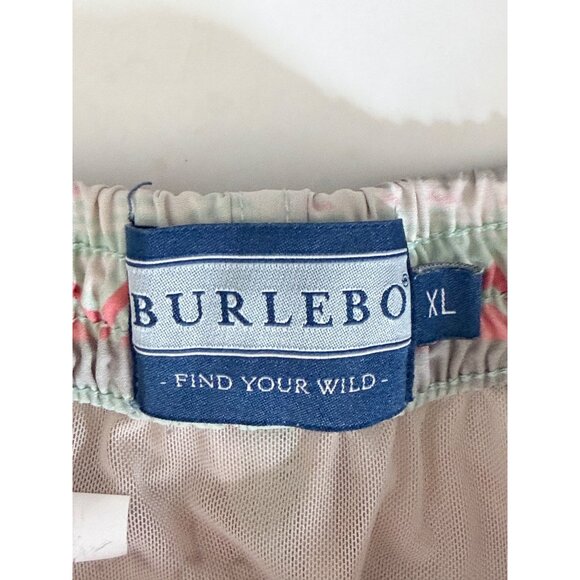 Burlebo Aztec Print Swim Shorts Mens XL Pink Geometric Beach Resort - Picture 2 of 13